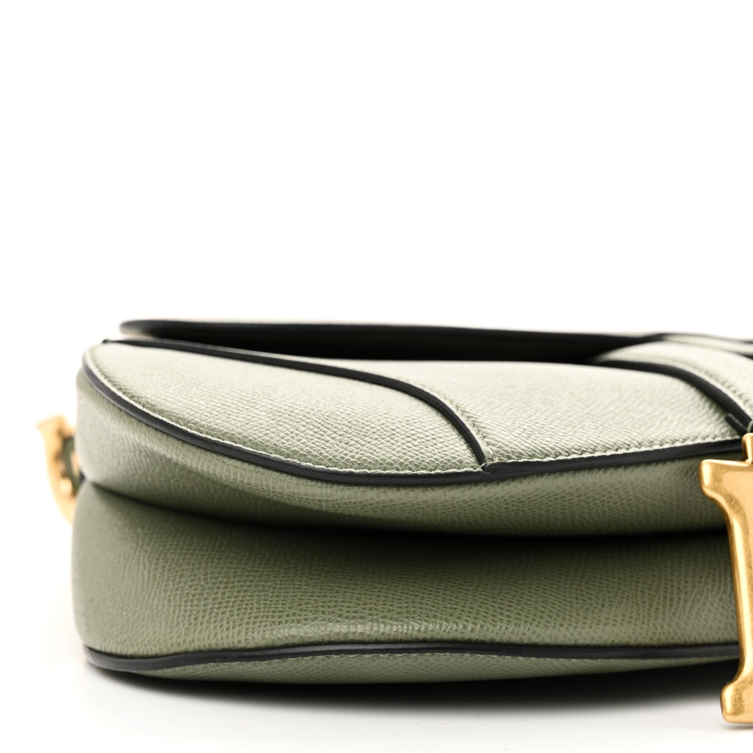 Christian Dior Grained Calfskin Saddle Bag Sage 9 of 11