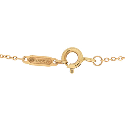 Tiffany 18K Yellow Gold Diamond Small Heart Pendant Necklace 4 of 4