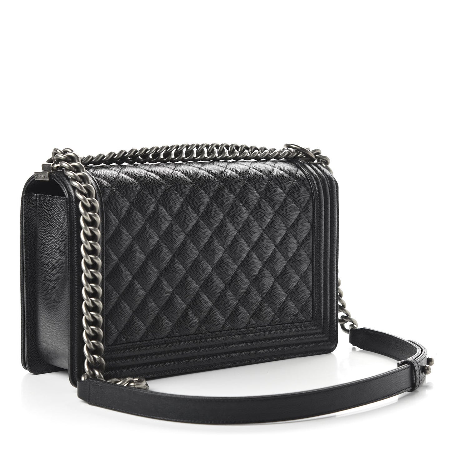 Caviar Quilted New Medium Boy Flap Black