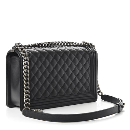 Chanel Caviar Quilted New Medium Boy Flap Black 3 of 11