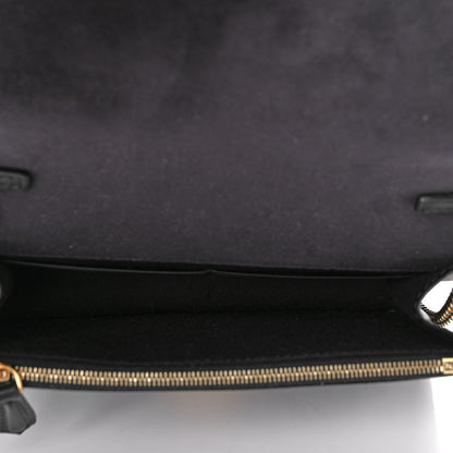 Fendi Vitello Liberty Fun Fair Metal Studded Tube Wallet on Chain Black Multicolor 4 of 8
