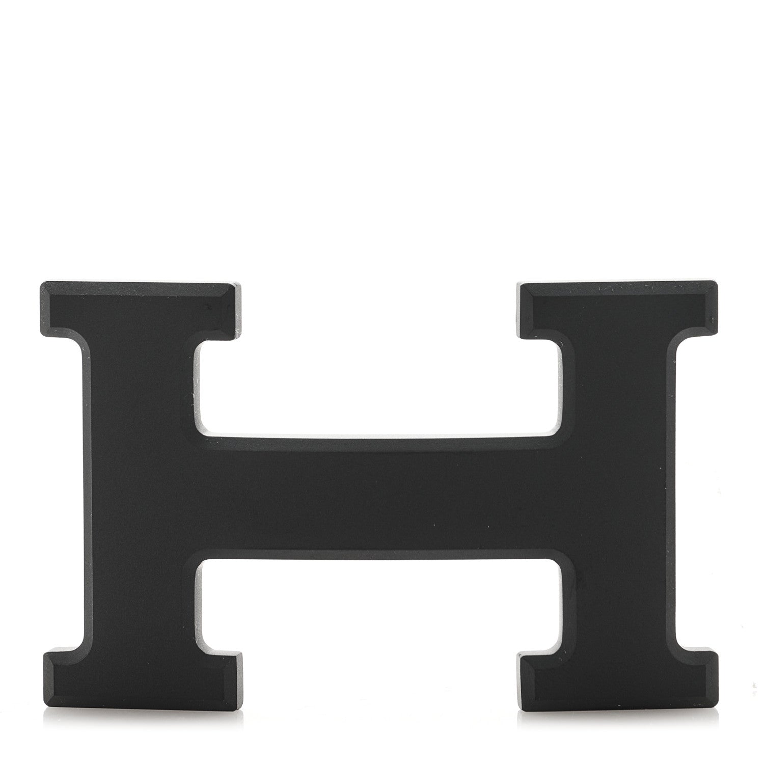 Hermes PVD Plated 32mm H Belt Buckle Black 1 of 6