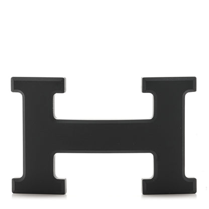 Hermes PVD Plated 32mm H Belt Buckle Black 1 of 6