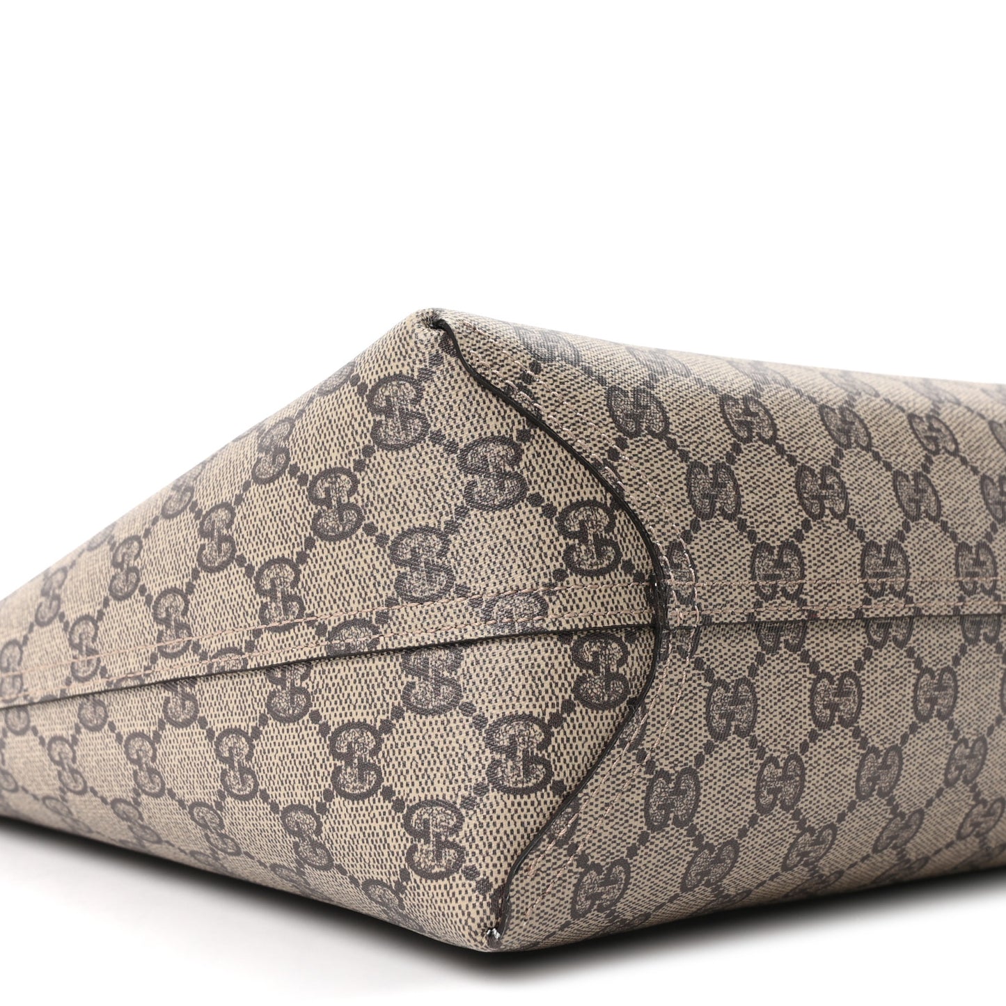 GG Supreme Monogram Medium Reversible Tote Beige Red
