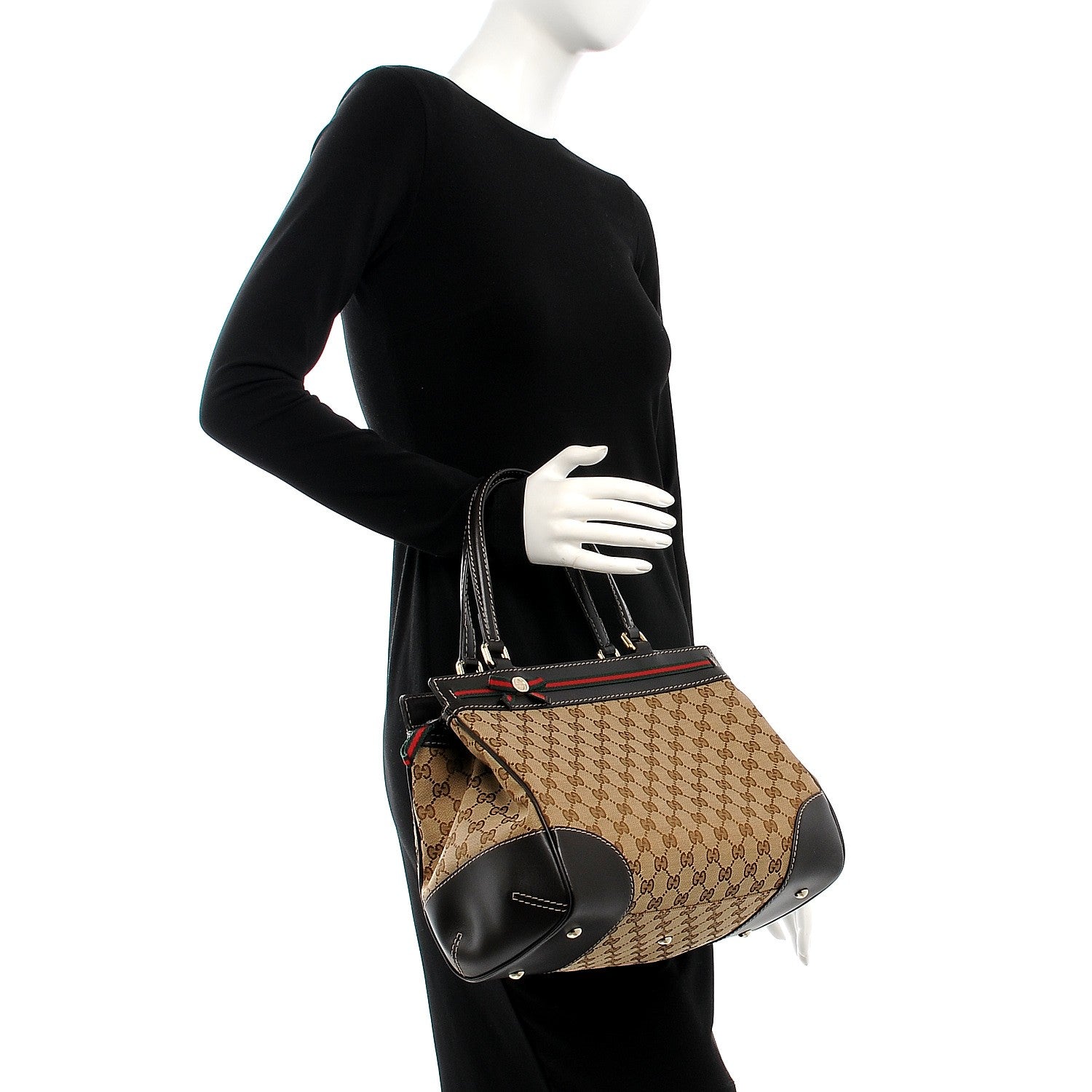 Gucci Monogram Medium Mayfair Tote Dark Brown 2 of 7