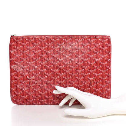 Goyard Goyardine Senat Pochette MM Red 2 of 10