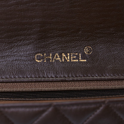 Chanel Lambskin Quilted Small Single Flap Bag Dark Brown 5 of 5