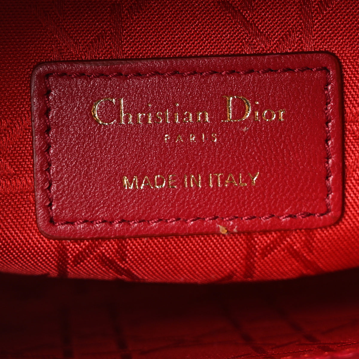 Christian Dior Lambskin Cannage Small My ABCDior Lady Dior Red 6 of 10