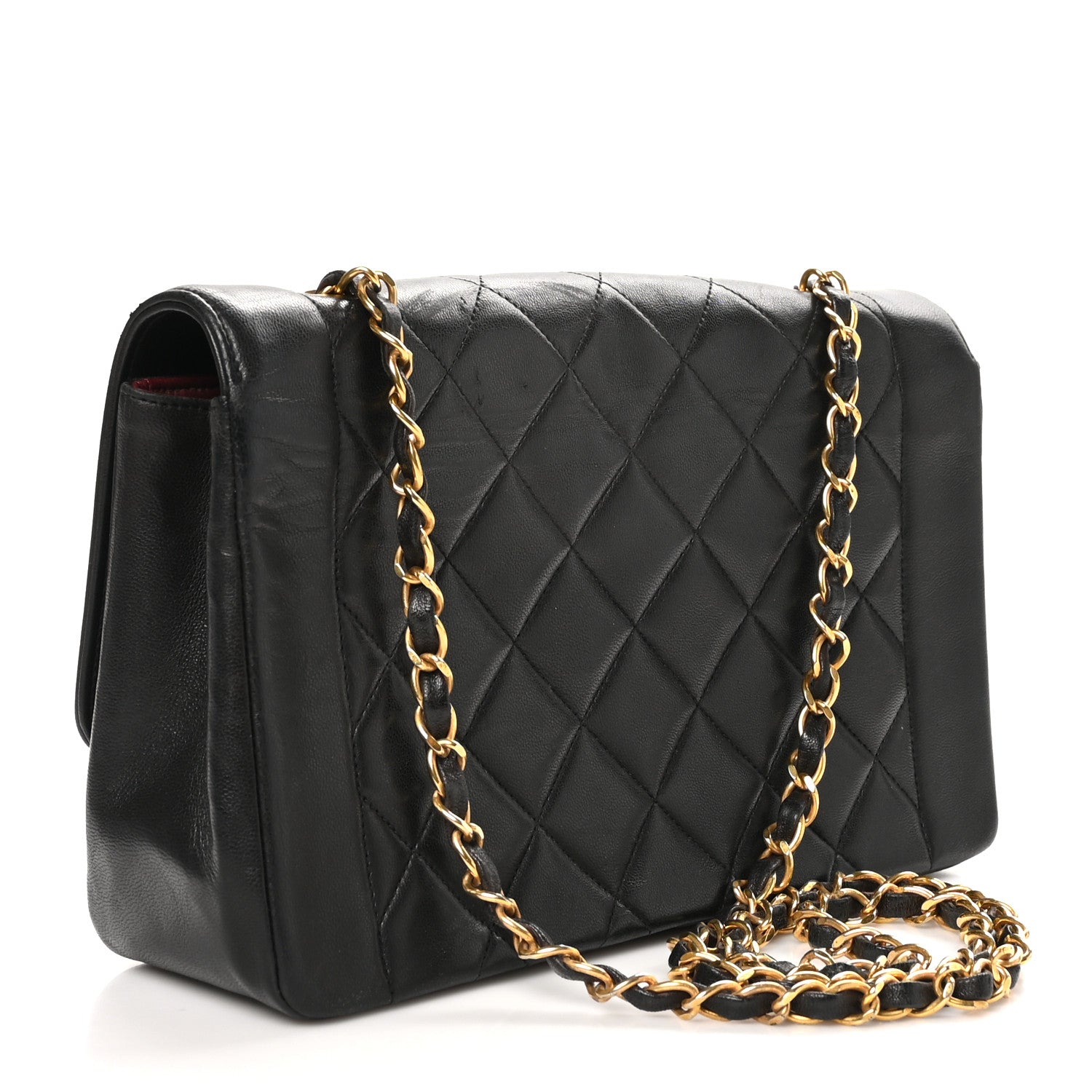 Chanel Lambskin Quilted Medium Single Flap Black 3 of 10