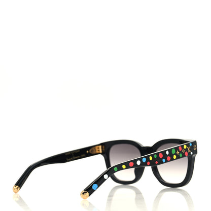 Louis Vuitton LV X YK Acetate Painted Dots Sunglasses Z1903E Black Multicolor 4 of 6