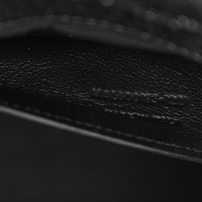 Saint Laurent Grain De Poudre Textured Mixed Matelasse Triquilt Medium Monogram Satchel Black 7 of 12