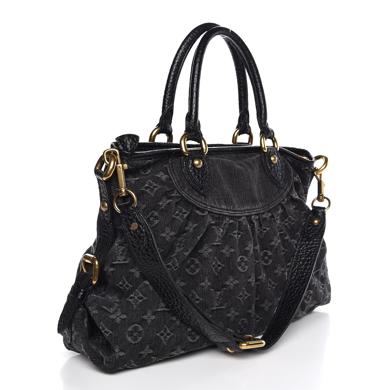 Louis Vuitton Denim Neo Cabby MM Black 3 of 9