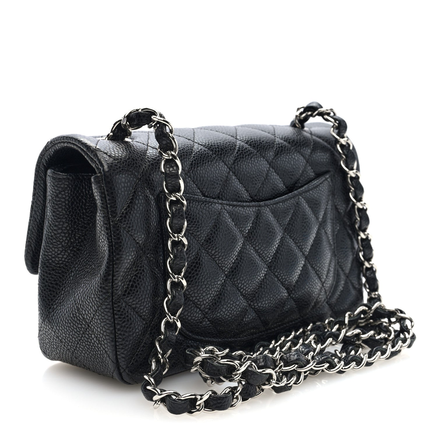Chanel Caviar Quilted Mini Rectangular Flap Black 3 of 11