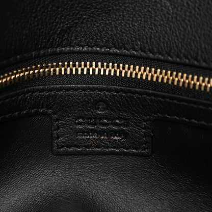 Gucci Roxy Calfskin Blondie Chain Shoulder Flap Bag Black 6 of 11