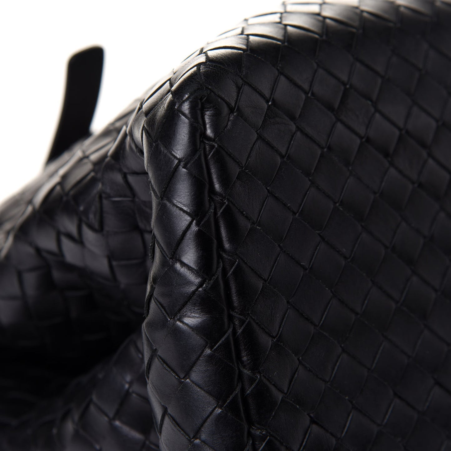 Nappa Intrecciato Medium Roma Tote Black