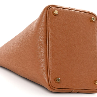 Hermes Taurillon Clemence Picotin Lock 18 PM Gold 10 of 11