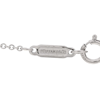 Tiffany Platinum Diamond .66ct Solitaire Pendant Necklace 5 of 6
