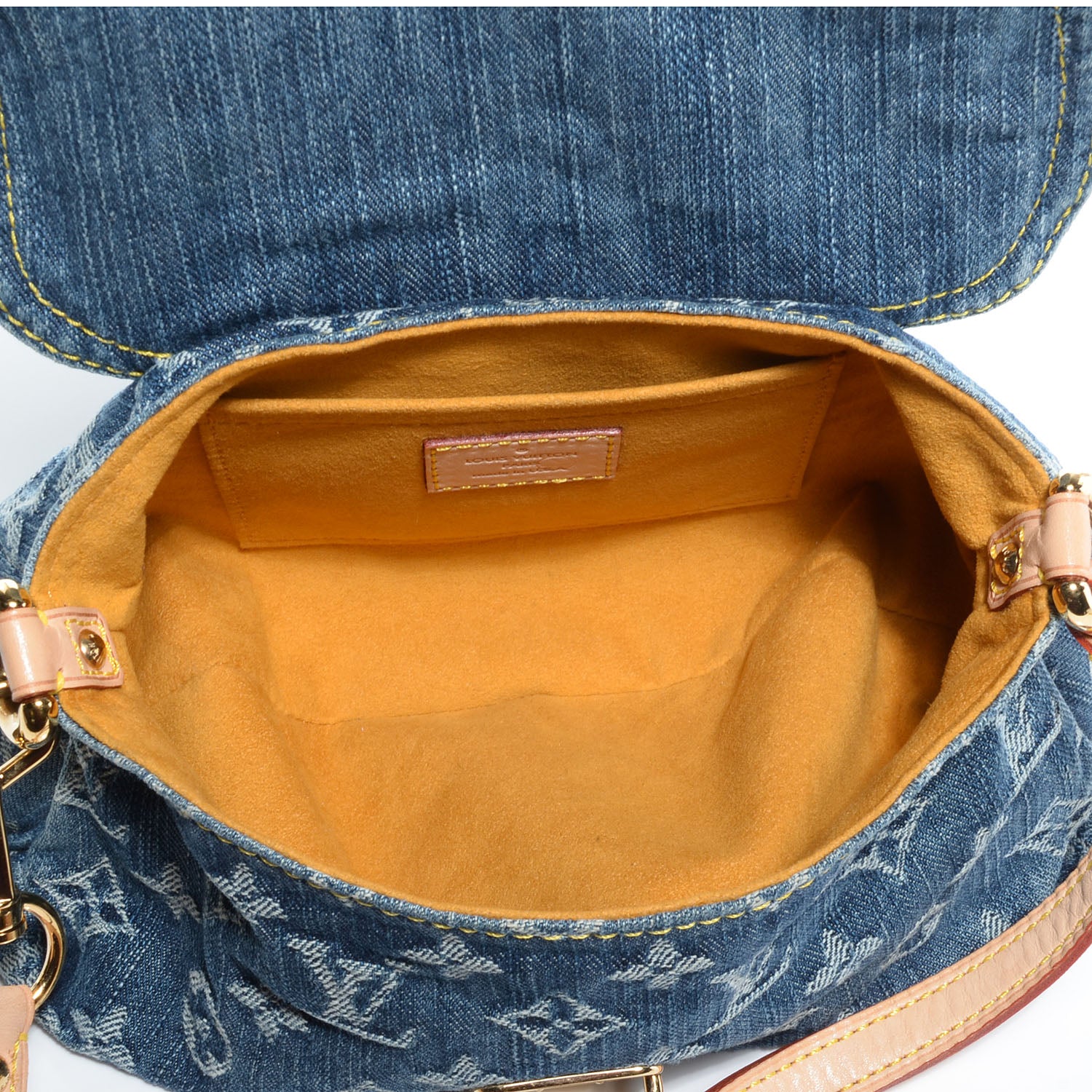 Louis Vuitton Monogram Denim Mini Pleaty Blue 5 of 7