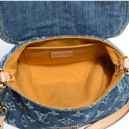 Louis Vuitton Monogram Denim Mini Pleaty Blue 5 of 7