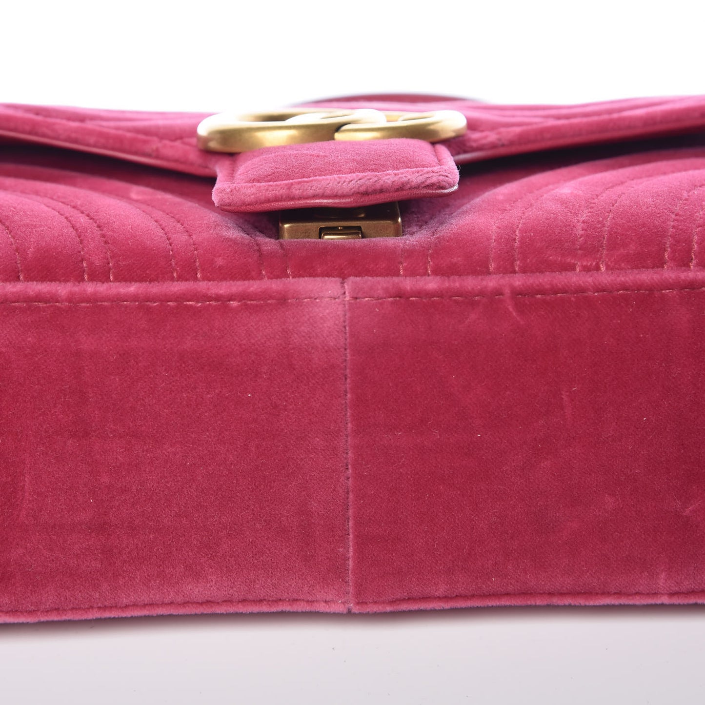 Velvet Matelasse Small GG Marmont Shoulder Bag Light Raspberry Rose