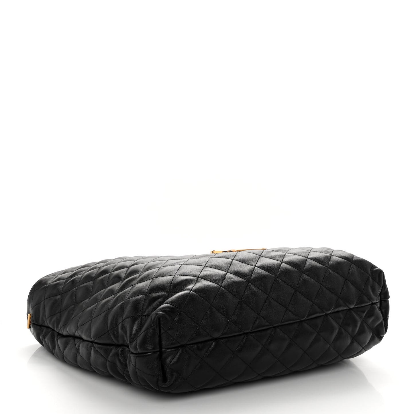 Lambskin Quilted Maxi Icare Shopping Tote Black