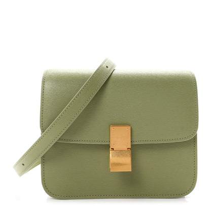Celine Liege Calfskin Teen Classic Box Flap Bag Sage 1 of 11