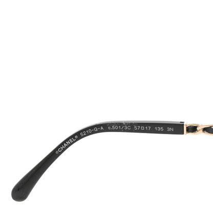 Chanel Lambskin Square Chain Sunglasses 5210-Q-A Black 5 of 8
