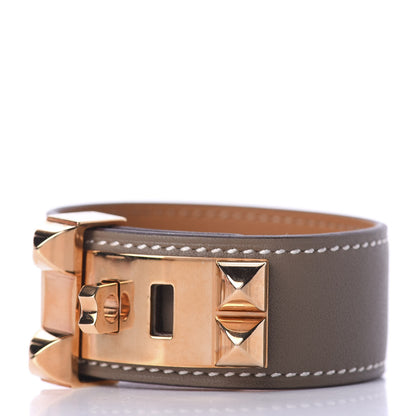 Hermes Swift Collier de Chien CDC 24 Bracelet T2 Etoupe 7 of 8