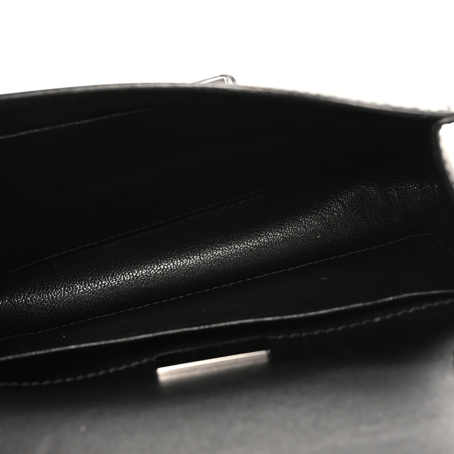 City Calf Saffiano Studded Cahier Bag Black