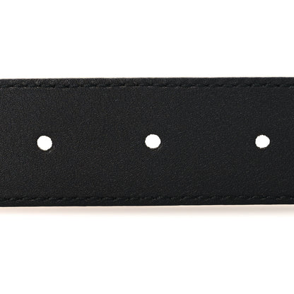 Gucci Calfskin Mens Interlocking G Belt 75 30 Black 4 of 5