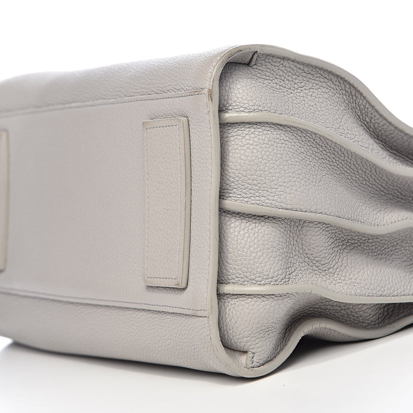 Grained Calfskin Small Supple Sac De Jour Grey