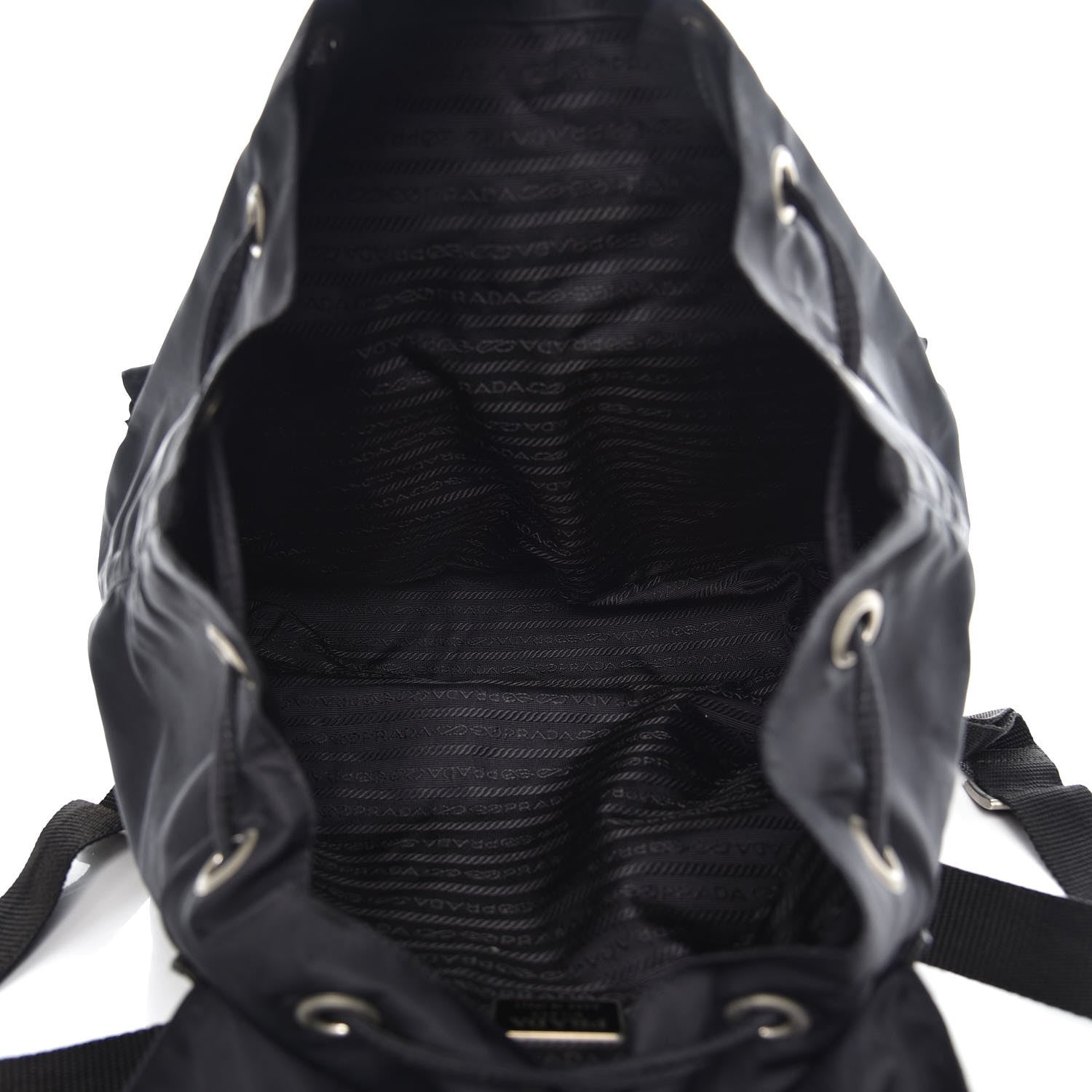 Prada Nylon Vela Medium Backpack Black 5 of 12
