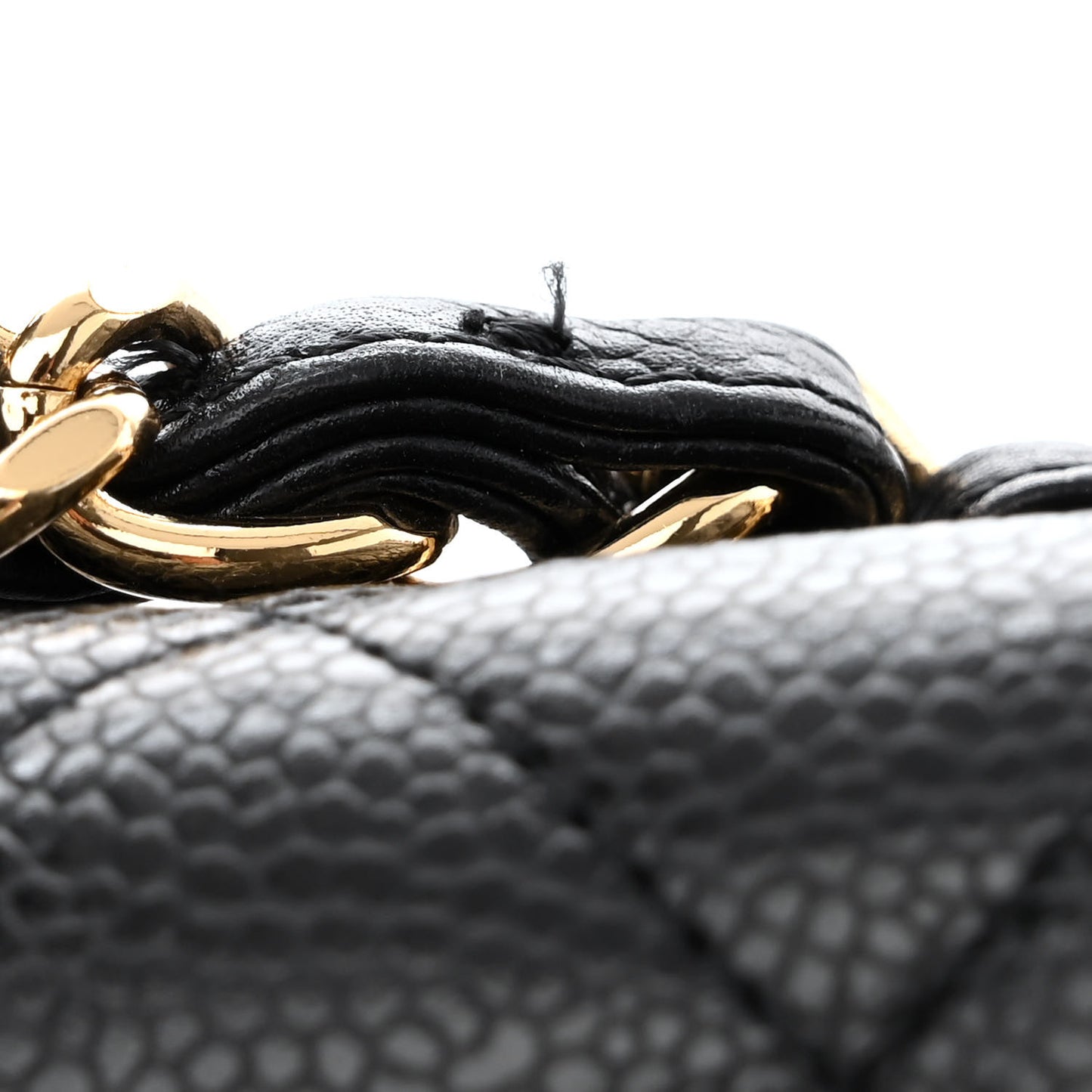 Caviar Quilted Maxi Double Flap Black