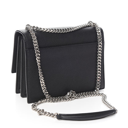 Saint Laurent Grained Calfskin Medium Monogram Sunset Black 2 of 9