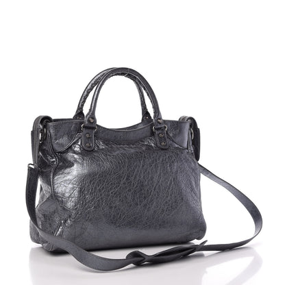Balenciaga Metallic Agneau Classic Hardware Argent Fonce 4 of 10