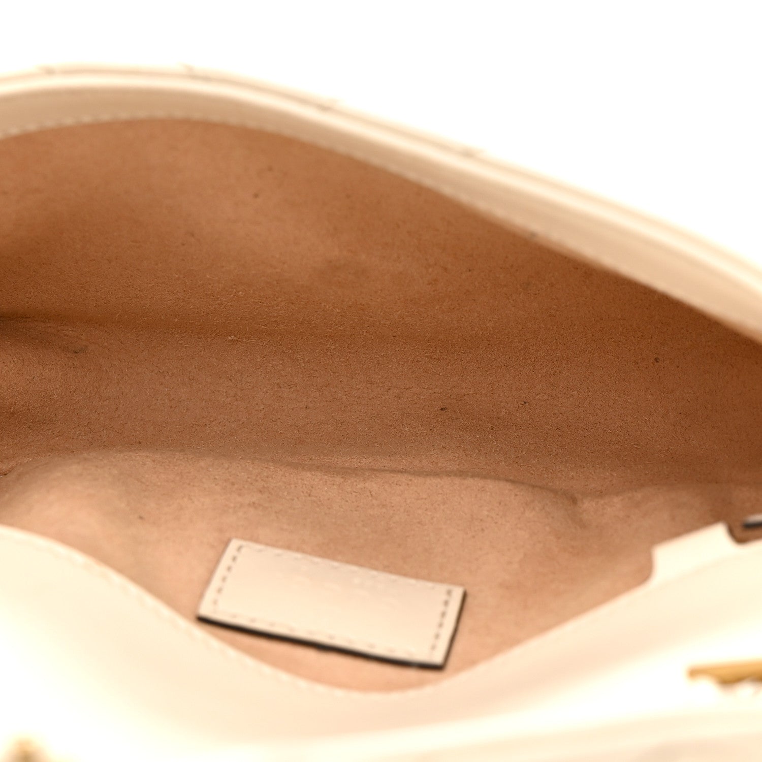 Gucci Calfskin Matelasse Super Mini GG Marmont Shoulder Bag White 5 of 13