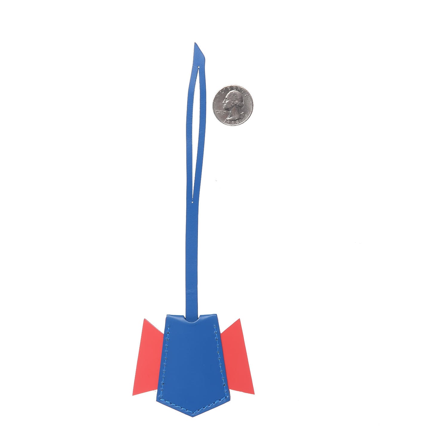 Calfskin Totem Clochette Key Bell Holder Blue