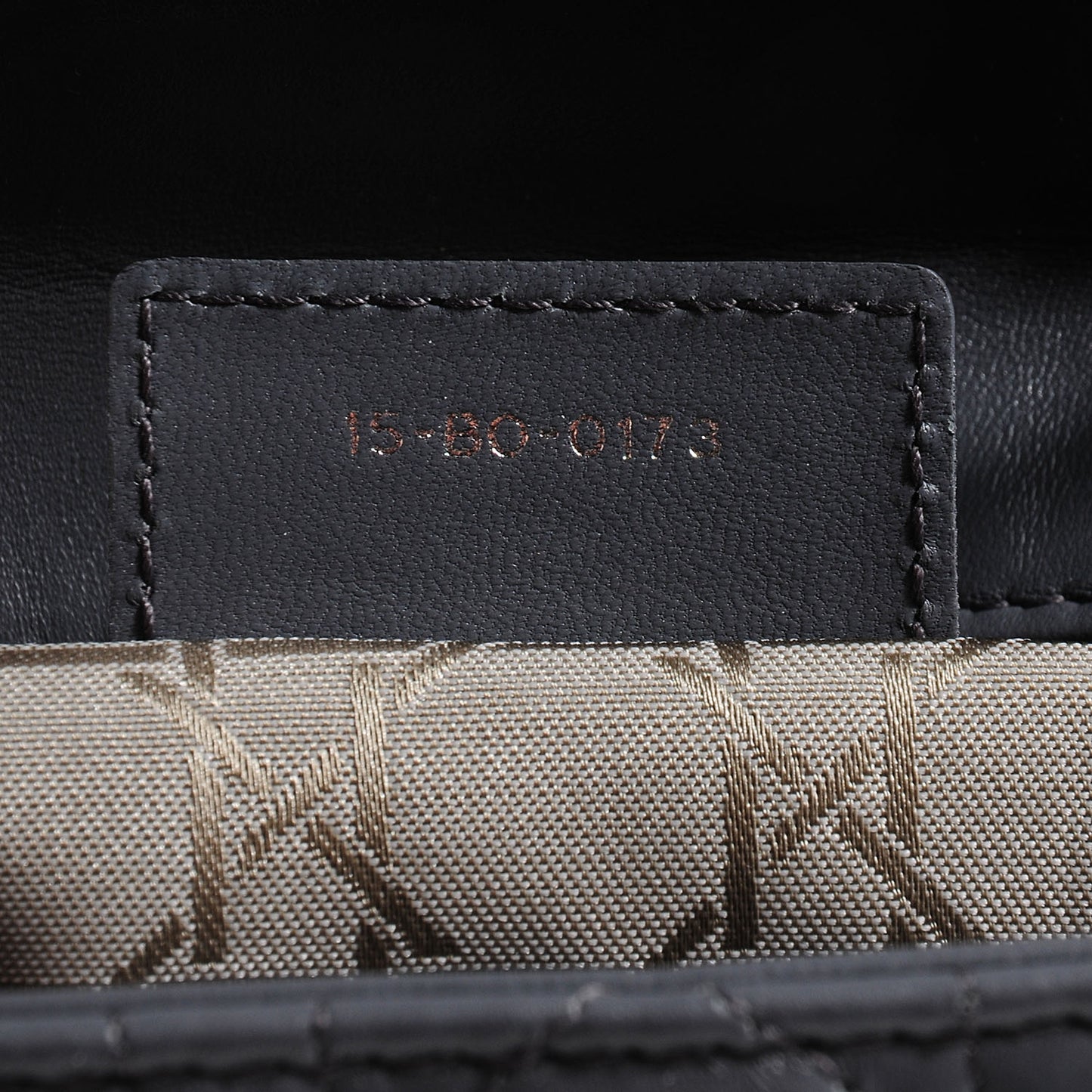 Lambskin Cannage Large Lady Dior Grey
