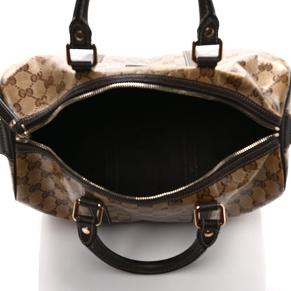 Gucci Crystal Monogram Medium Joy Boston Dark Brown 5 of 9