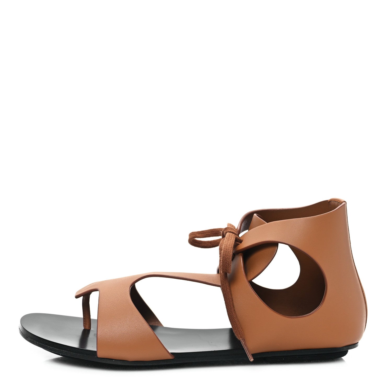 Hermes Calfskin Womens Galates Sandals 39 Naturel 1 of 10