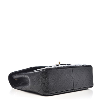 Chanel Caviar Quilted Jumbo Single Flap Black 4 of 15