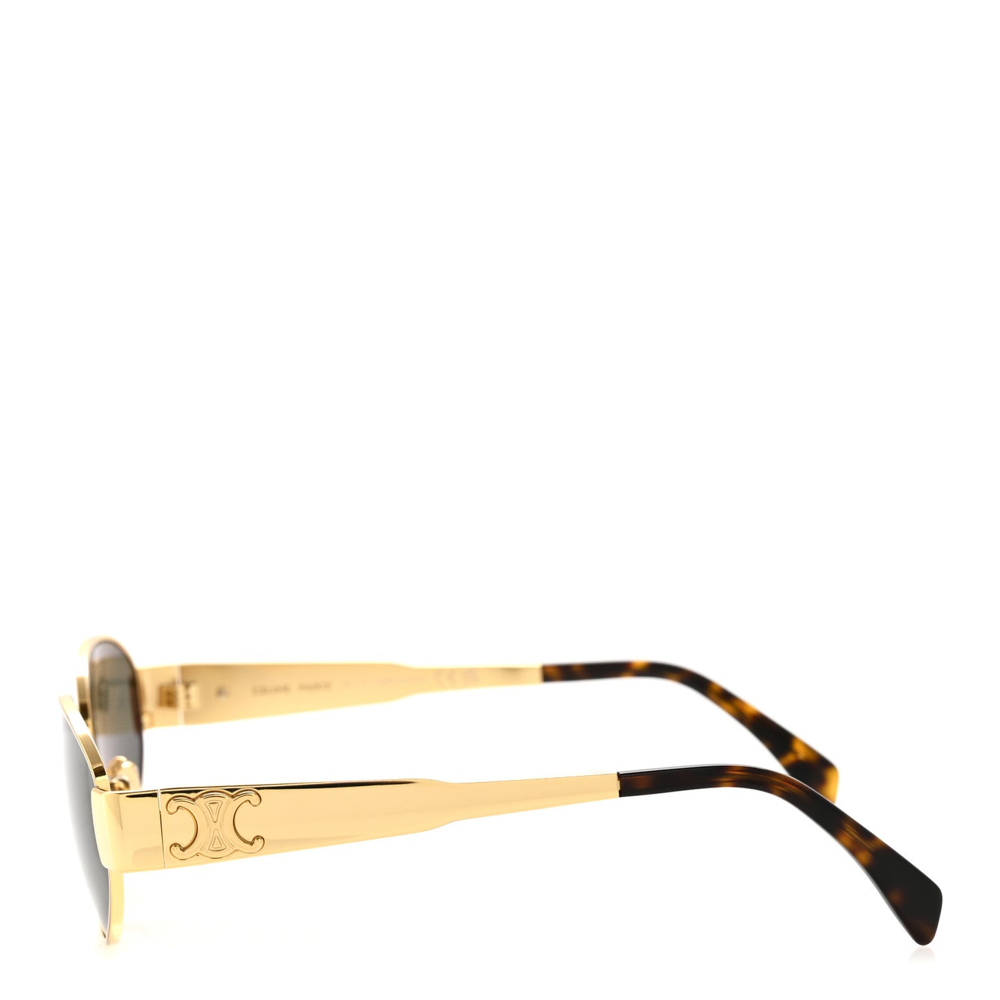 Metal Triomphe 01 Sunglasses CL40235U Gold Green