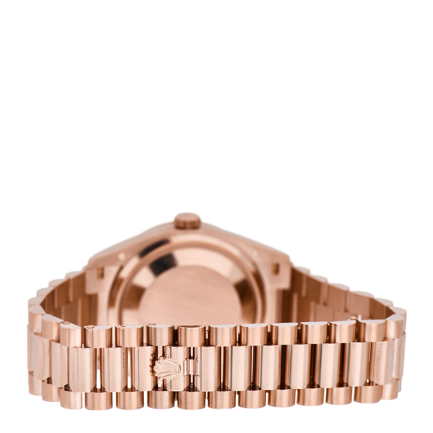 Rolex 18K Everose Gold Diamond 36mm Oyster Perpetual Day-Date President Watch Brown Ombre 128345RBR 3 of 5