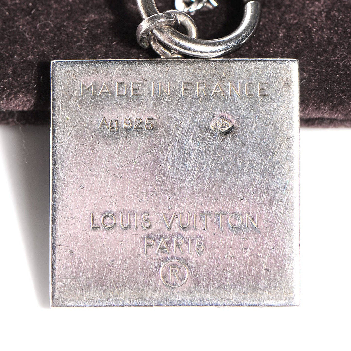 Mens Silver Geometrique V Toggle Necklace Turquoise