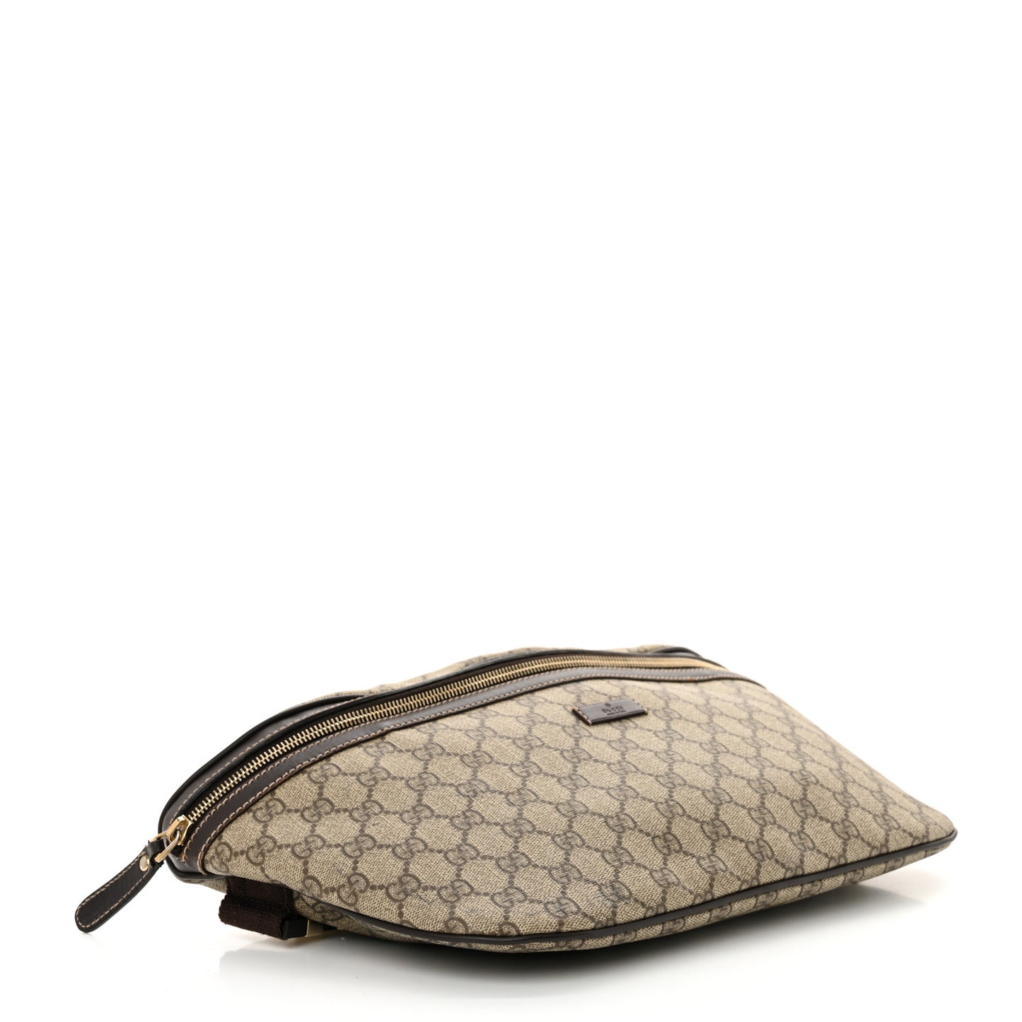 GG Supreme Monogram Belt Bag Dark Brown