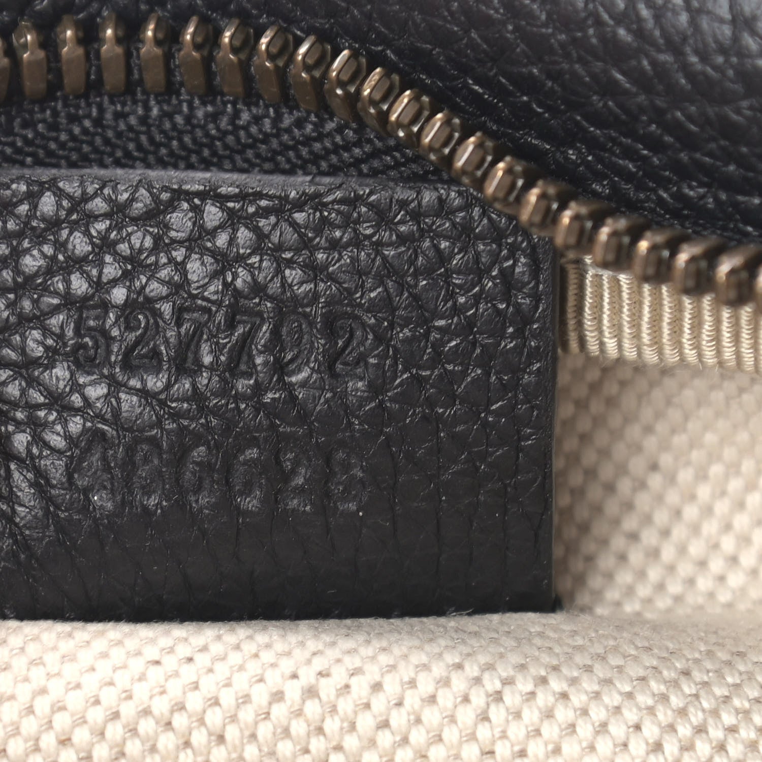Gucci Grained Calfskin Small Logo Belt Bag Black 7 of 9
