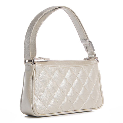 Chanel Caviar Quilted CC Small Shoulder Bag Pearl 3 of 7