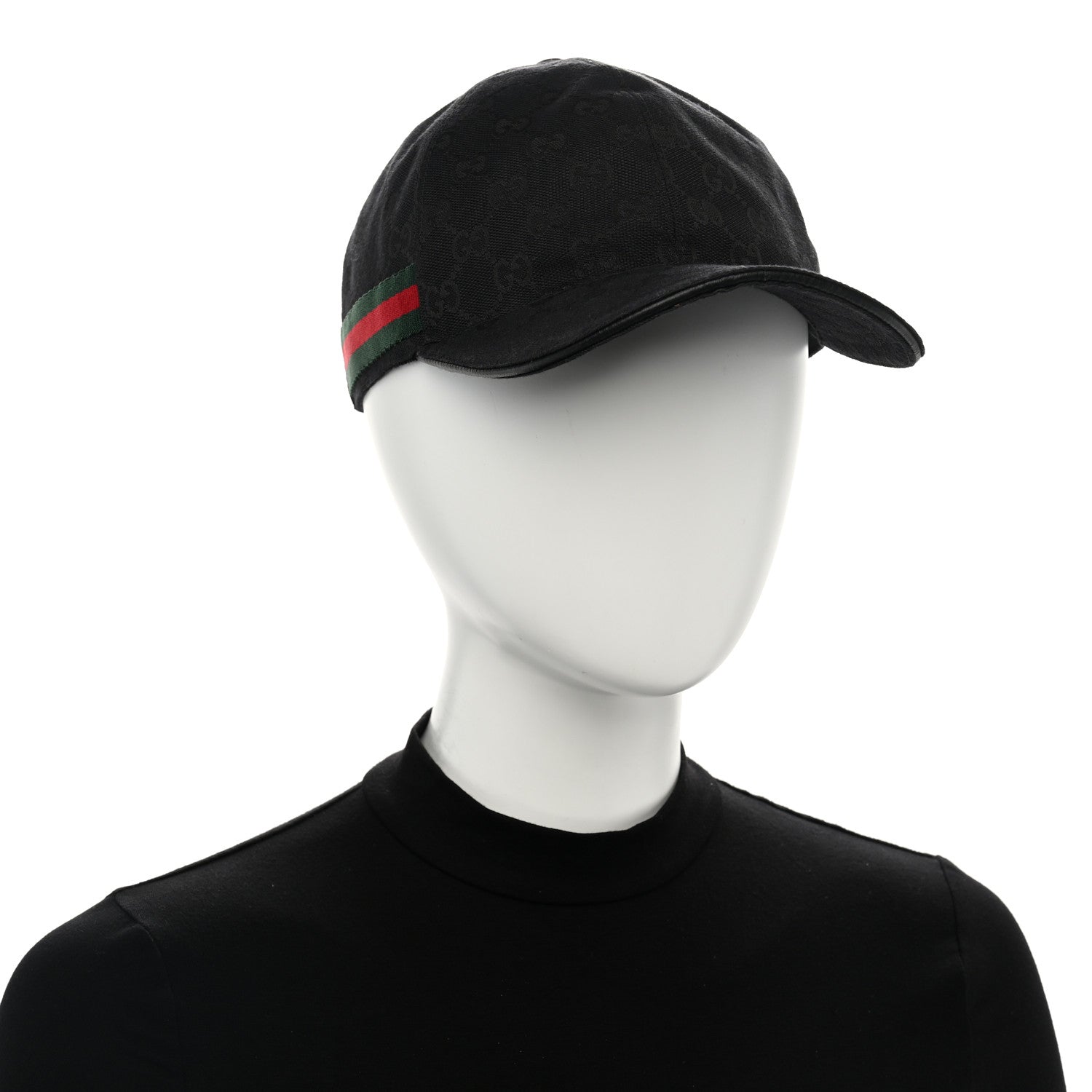Gucci Monogram Web Baseball Hat XL Black 2 of 10