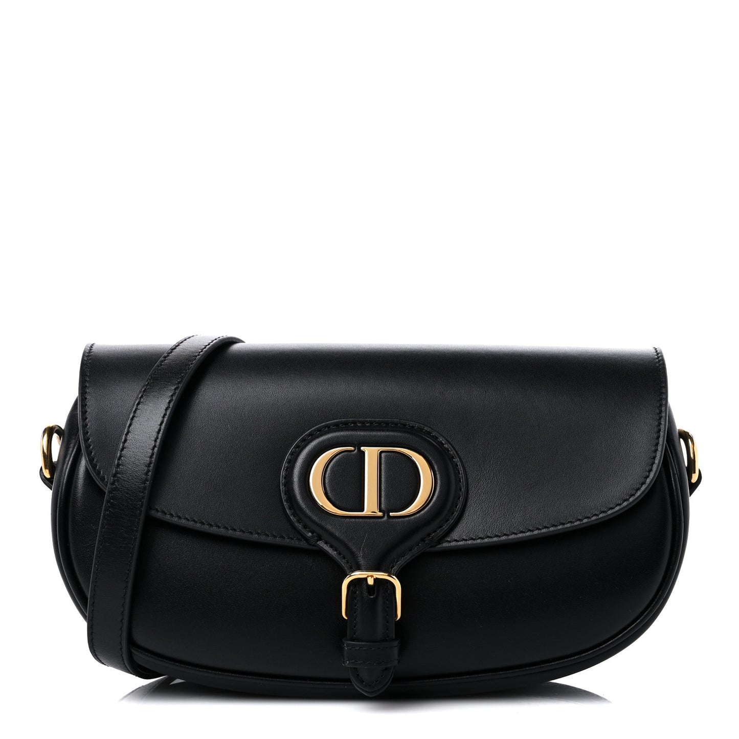 Box Calfskin East West Bobby Bag Black