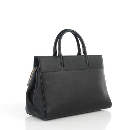 Saint Laurent Smooth Calfskin Medium Cabas Rive Gauche Black 3 of 7